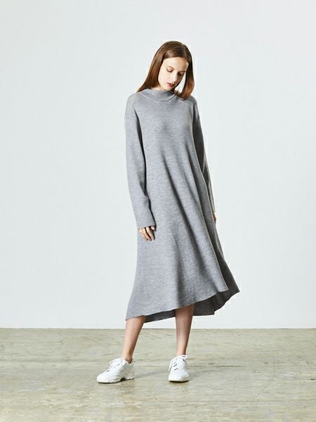 mizuiro ind チェックプリントVネックワイドワンピース｜ MARcourt