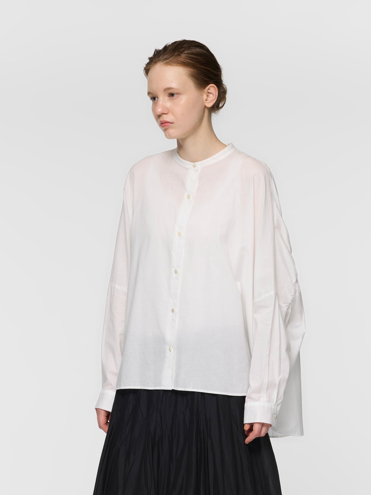 mizuiro ind バックギャザーワイドシャツ｜ MARcourt ONLINE STORE