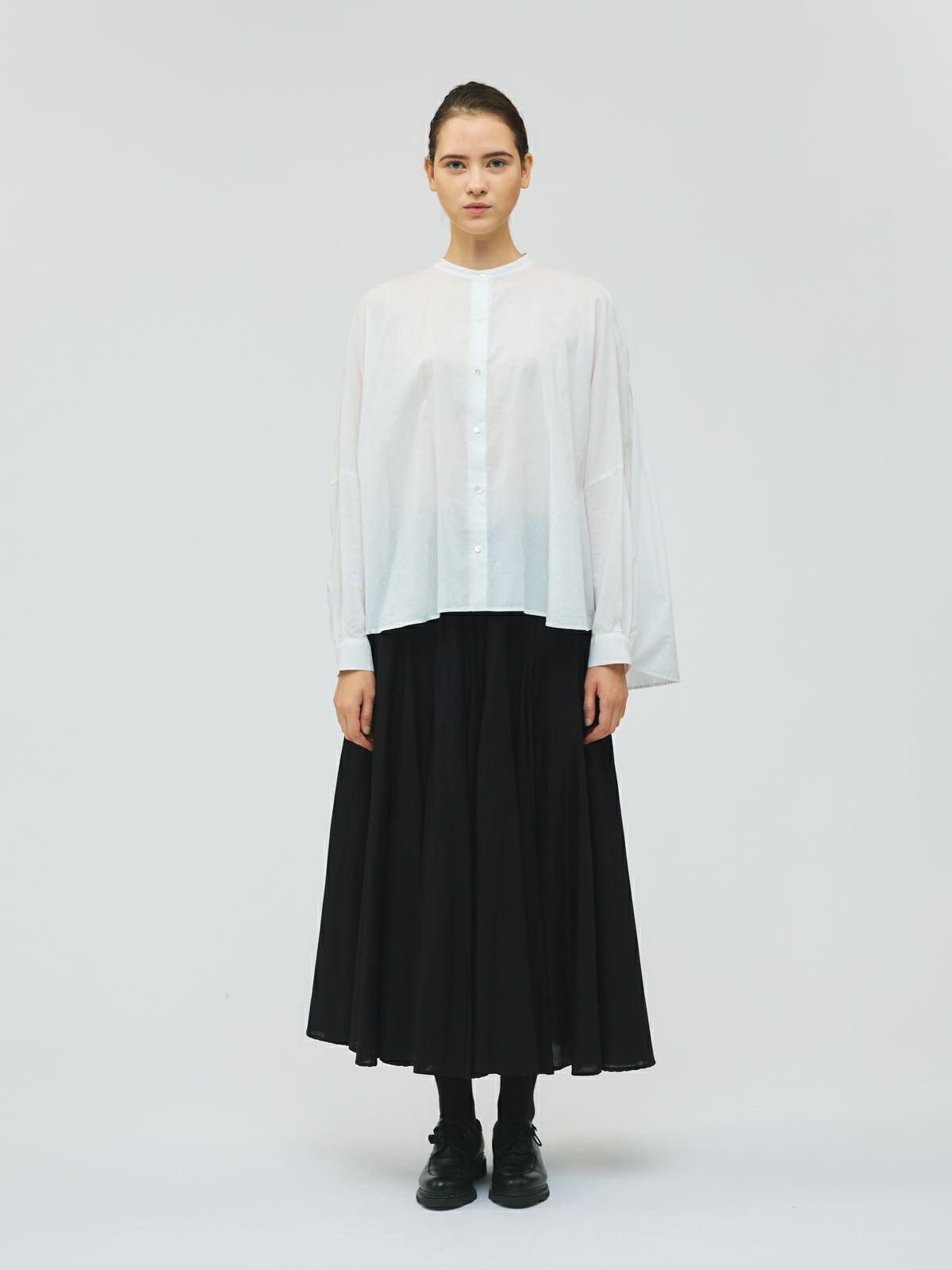 mizuiro ind バックギャザーワイドシャツ｜ MARcourt ONLINE STORE