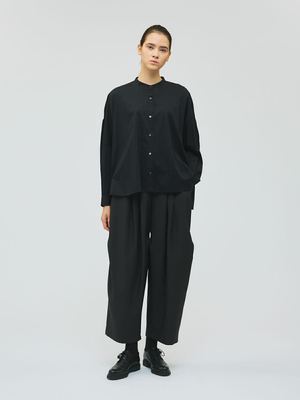 mizuiro ind バックギャザーワイドシャツ｜ MARcourt ONLINE STORE