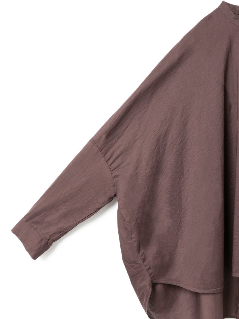mizuiro ind バックギャザーワイドシャツ 袖口