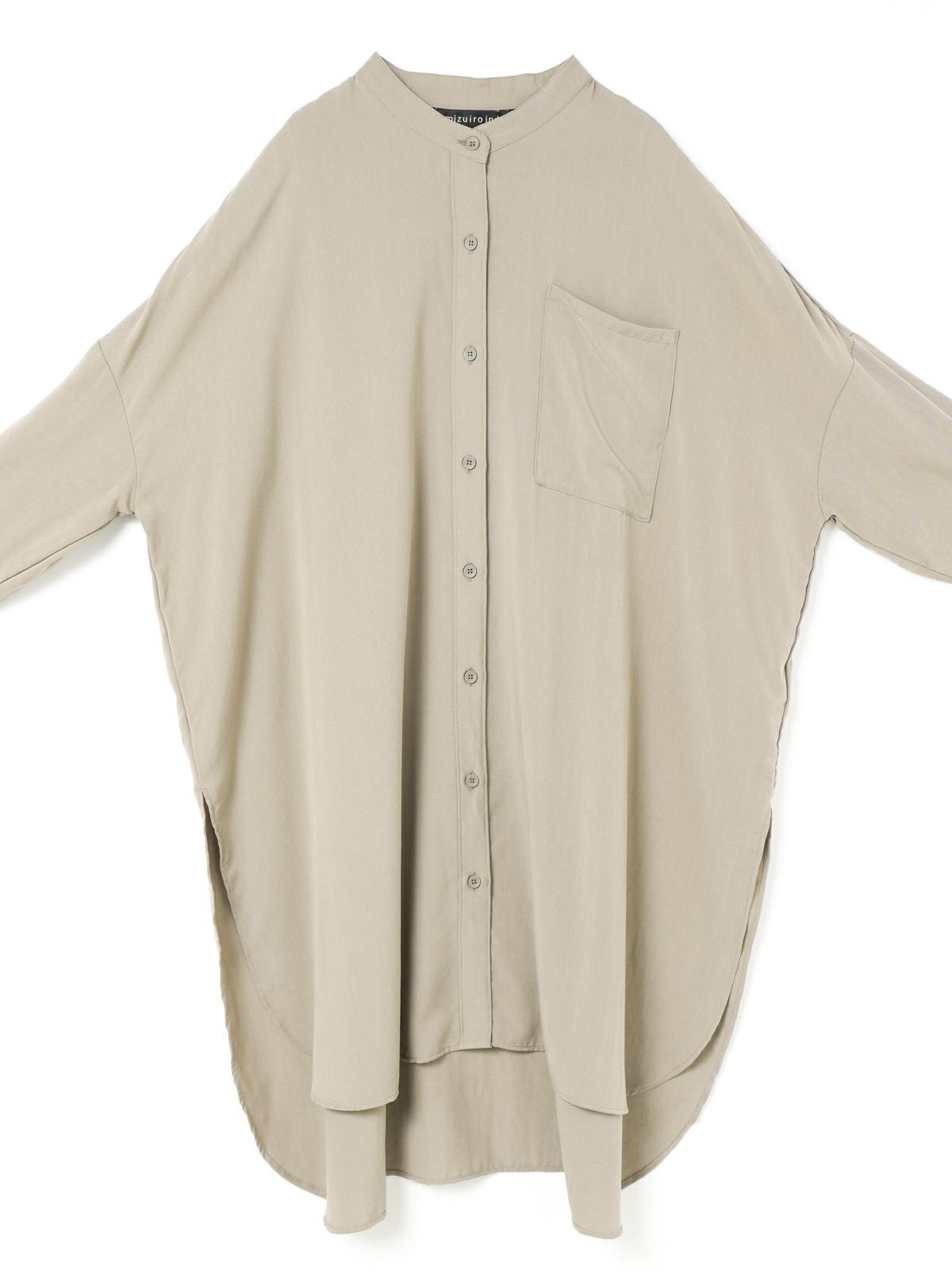 mizuiro ind バンドカラーロングシャツ｜ MARcourt ONLINE STORE