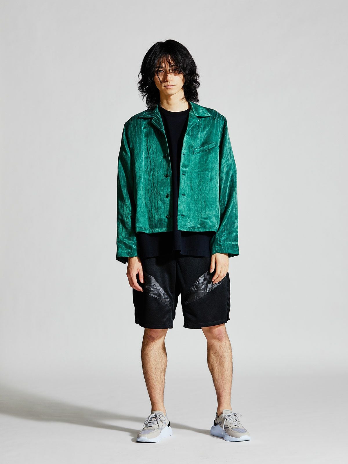 MIDIUMISOLID Men's ランダムストライプジャケット【3-1386