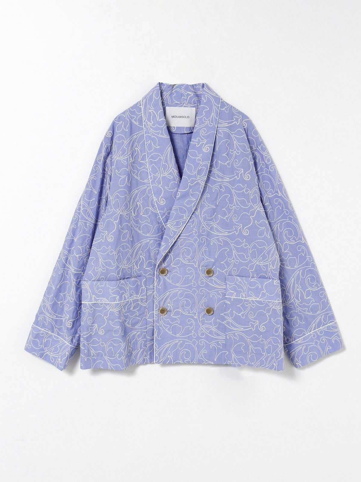 MIDIUMISOLID 刺繍ショールカラージャケット[A]｜ MARcourt ONLINE