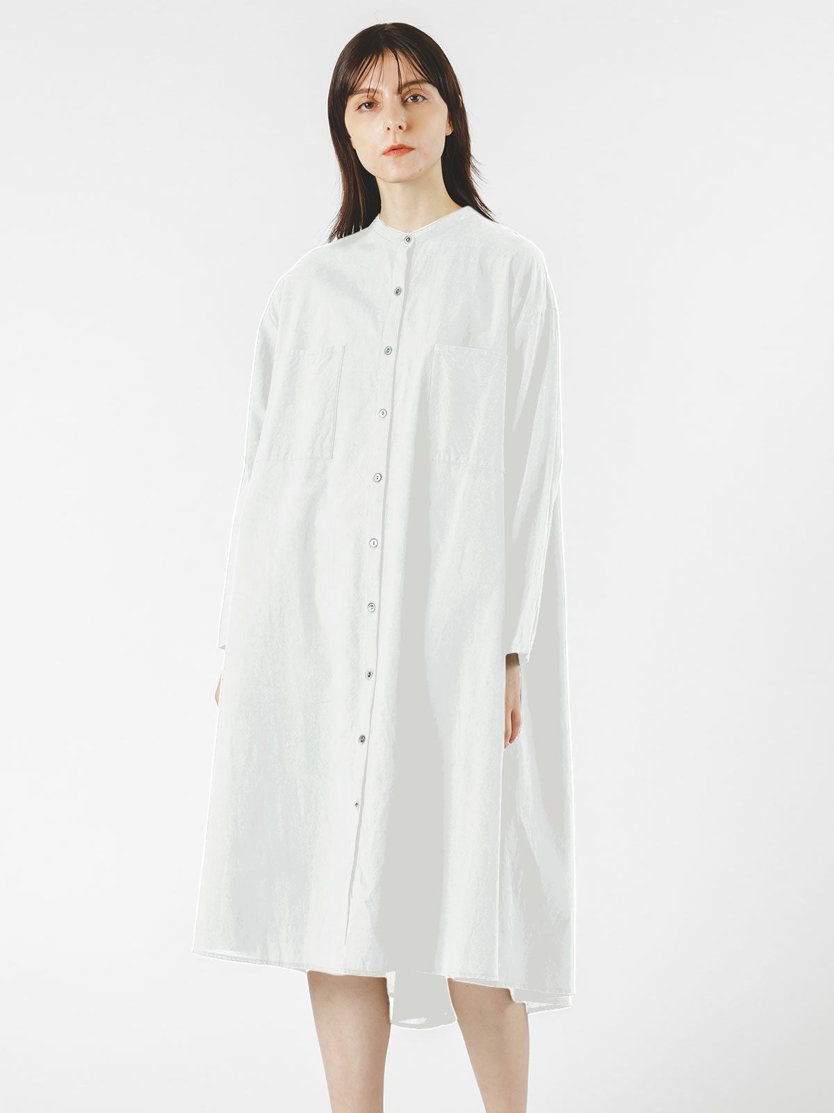 mizuiro ind チェックプリントVネックワイドワンピース｜ MARcourt