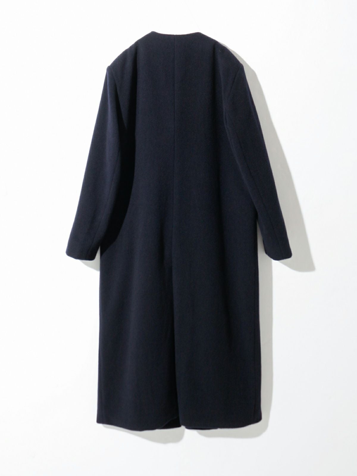 MIDIUMISOLID for Ladies ノーカラーロングコート(3-1546/3-1547/3