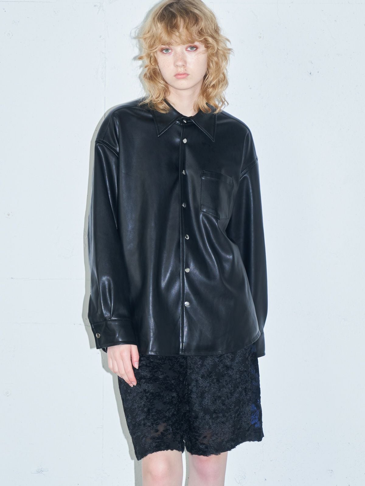 MIDIUMISOLID シンセティックレザージャケット(3-1428)｜ MARcourt