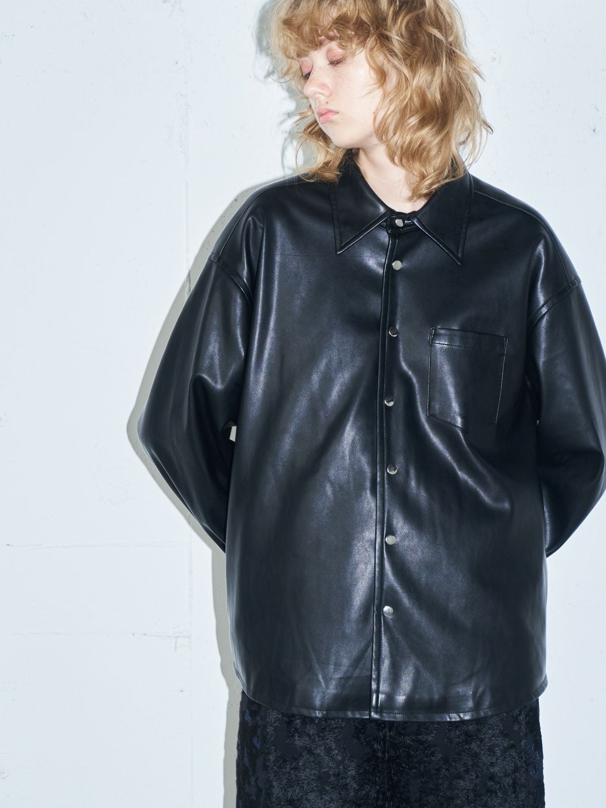 MIDIUMISOLID シンセティックレザージャケット(3-1428)｜ MARcourt