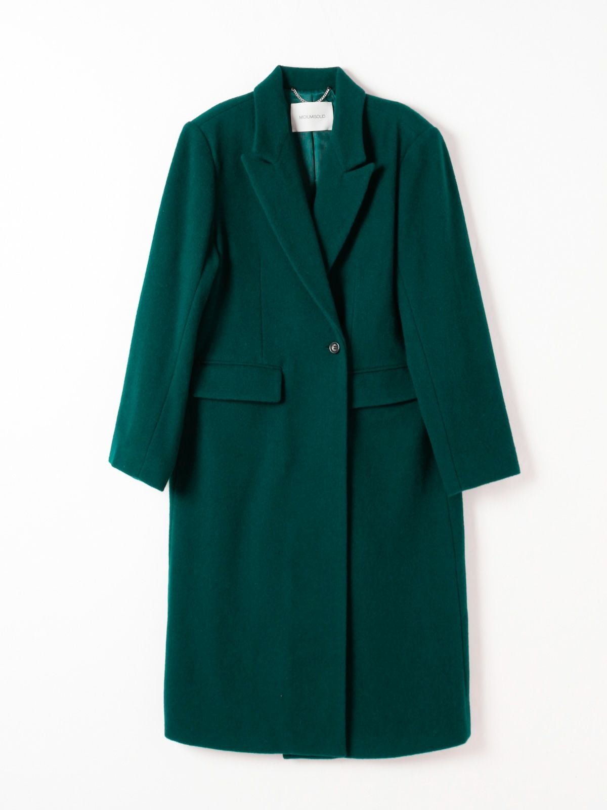 MIDIUMISOLID for Ladies ピークドラペルロングコート(3-1496/3-1497/3