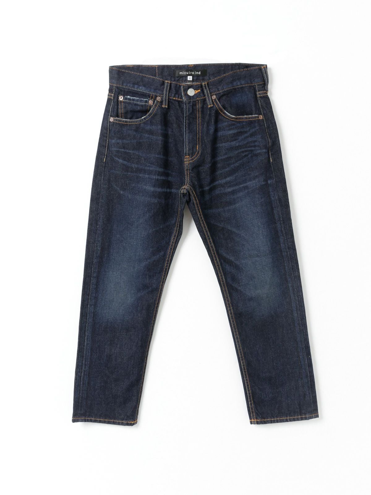 早い者勝ち noremid デニム 汚れあり 破格 mizuiro ind ダメージ4/5分丈デニム｜ MARcourt ONLINE STORE