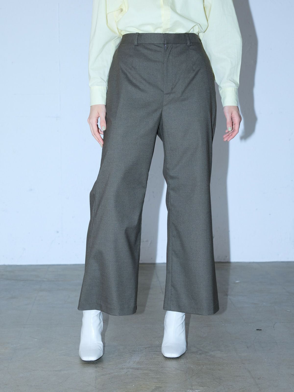 MIDIUMISOLID for Ladies ハイウエストフレアパンツ｜ MARcourt ONLINE