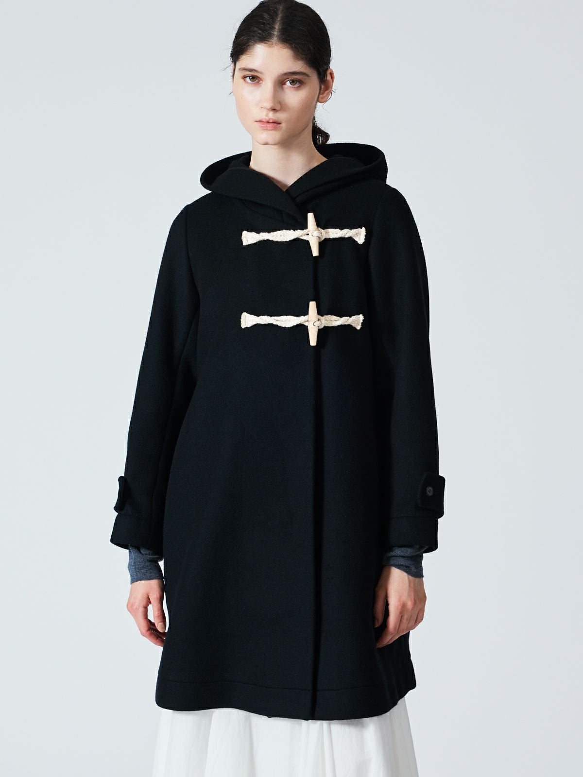 mizuiroind Aライン　フード付きコート mizuiro ind Aラインフード付きコート｜ MARcourt ONLINE STORE