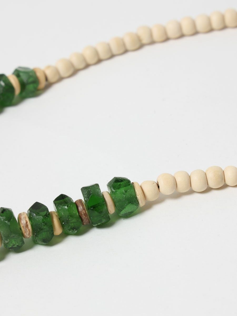 RINDU ZAFRAN NECKLACE タッセルガラスビーズネックレス｜ MARcourt