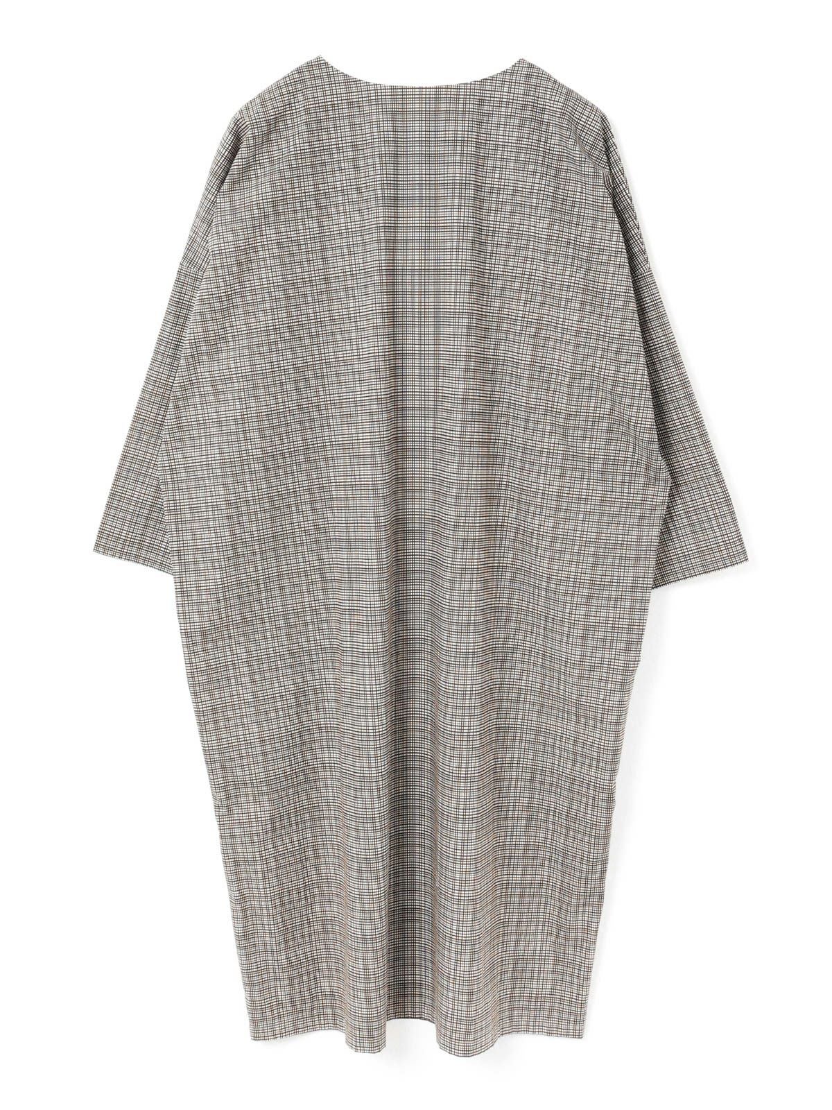 mizuiro ind チェックプリントVネックワイドワンピース｜ MARcourt