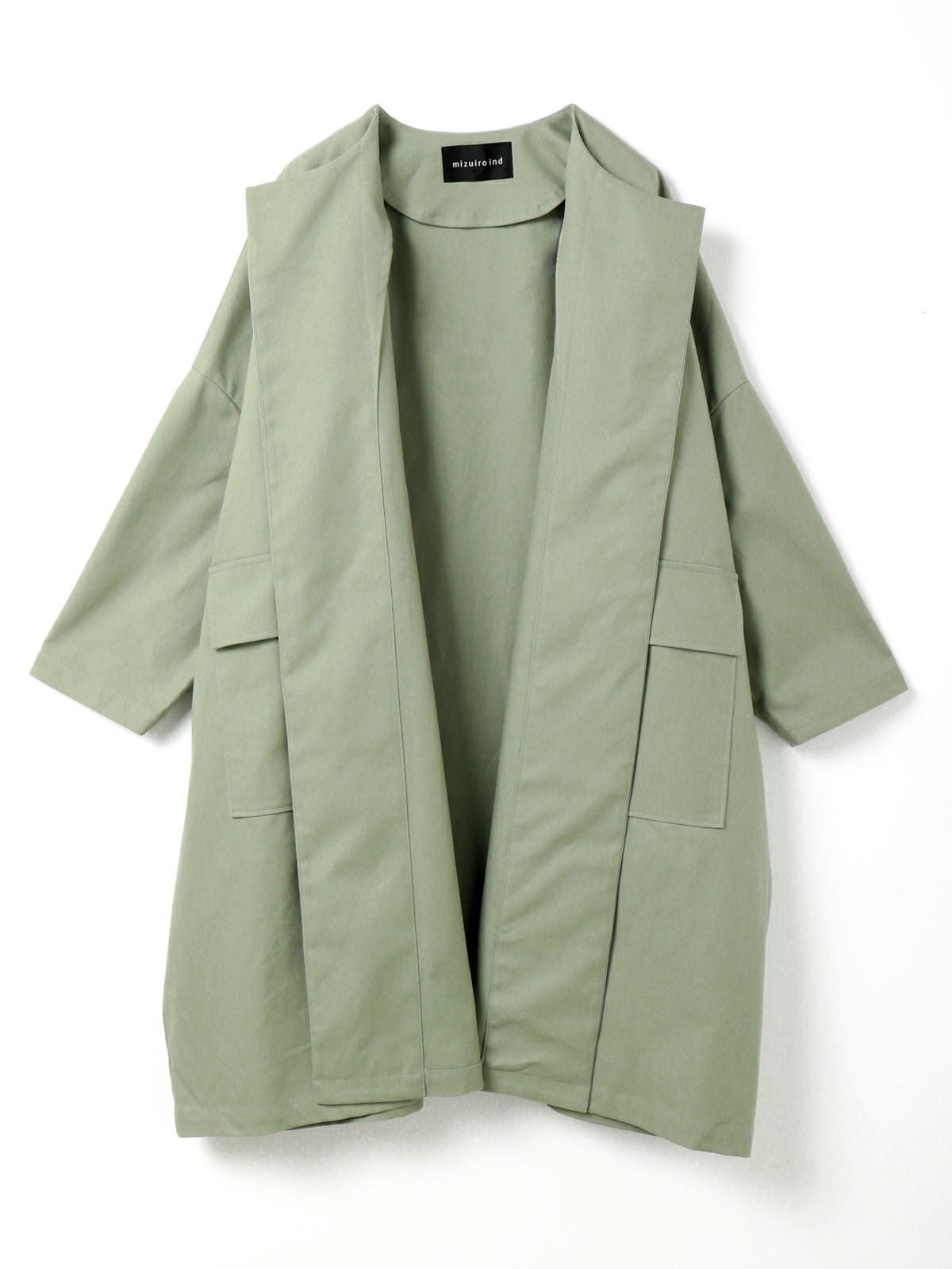 mizuiro ind クルーネックワイドコート｜ MARcourt ONLINE STORE