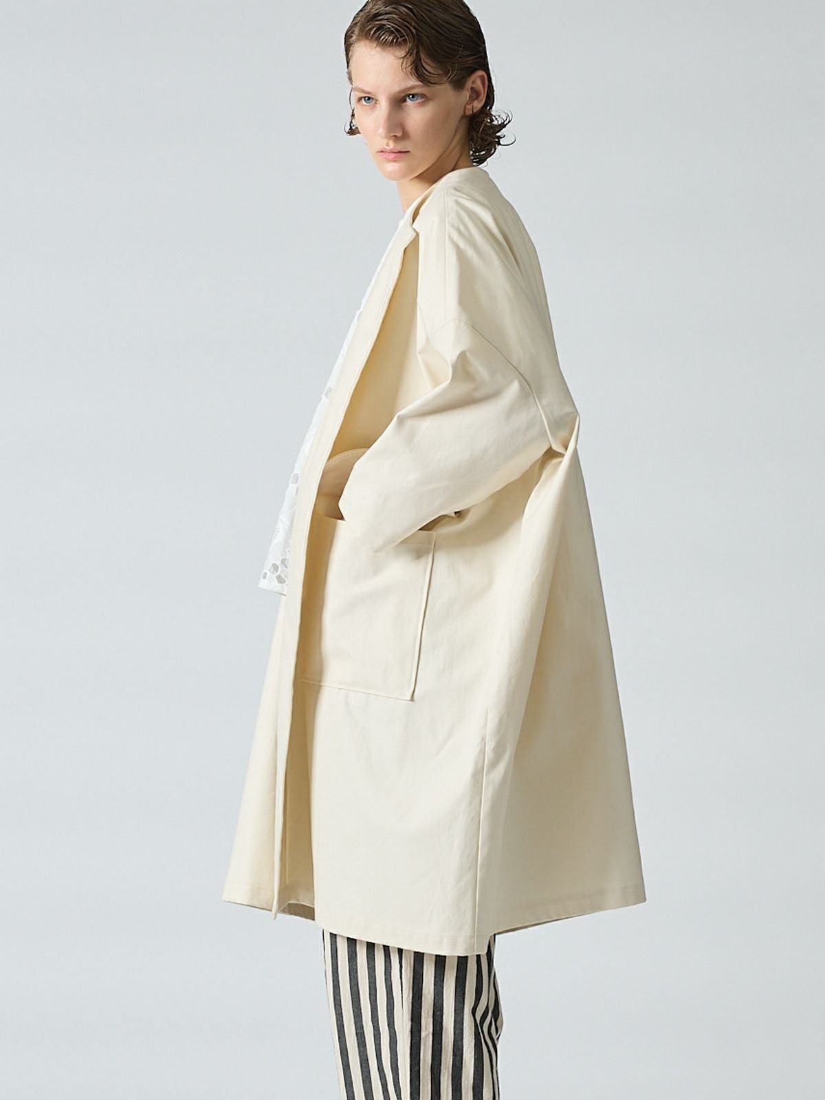 mizuiro ind クルーネックワイドコート｜ MARcourt ONLINE STORE