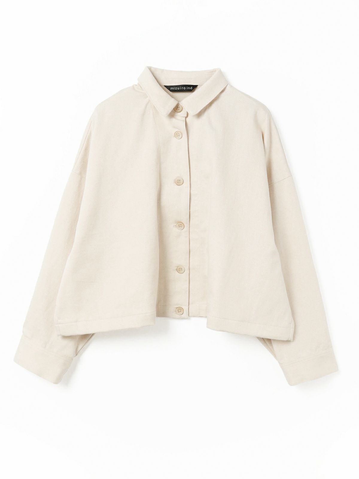 mizuiroind ミズイロインド　キルティングショートブルゾン　アイボリー mizuiro ind ワイドショートジャケット｜ MARcourt ONLINE STORE