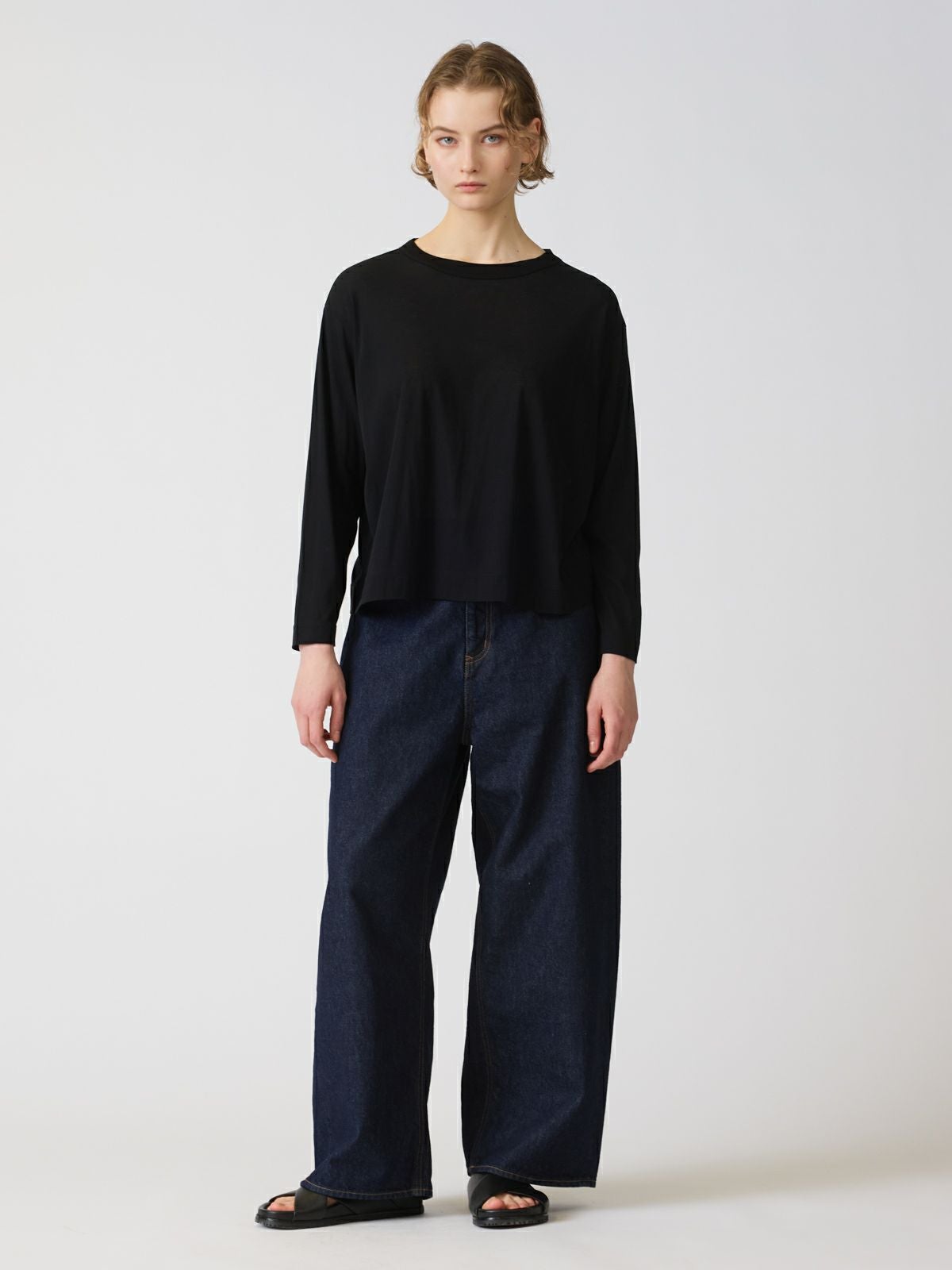 mizuiro ind ハイウエストワイドデニム｜ MARcourt ONLINE STORE