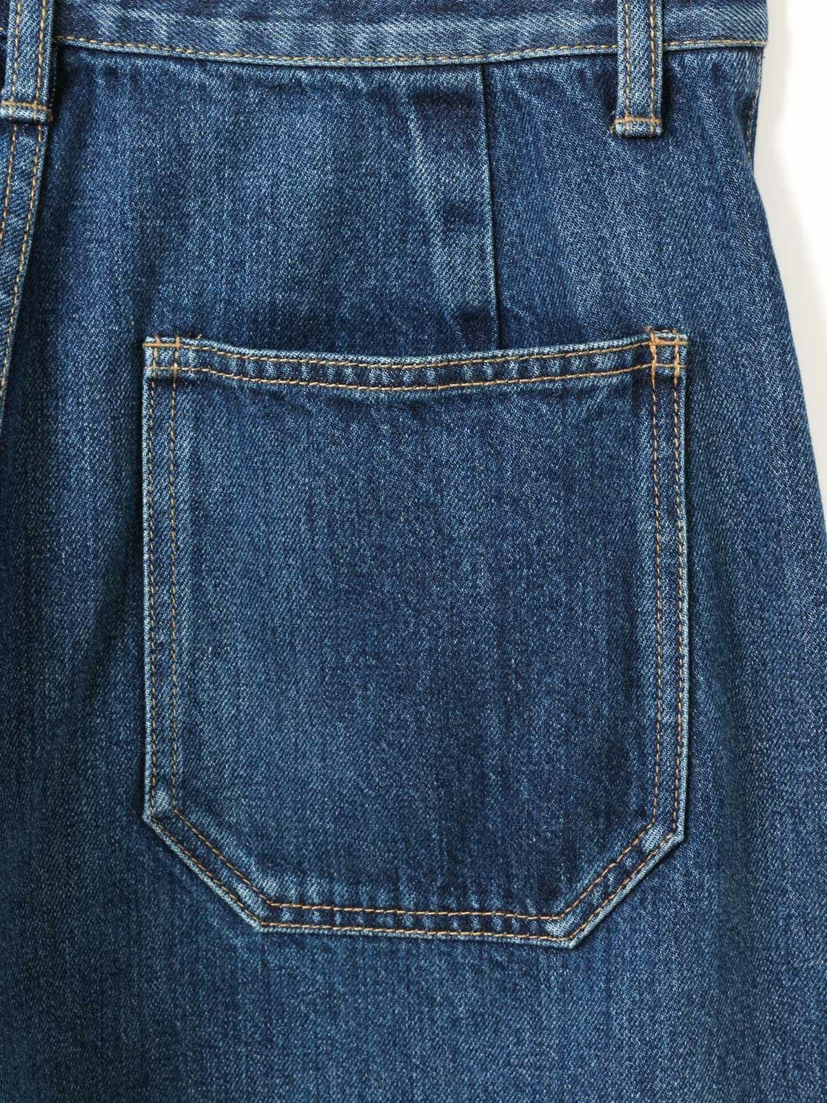 mizuiro ind ハイウエストワイドダメージデニム｜ MARcourt ONLINE