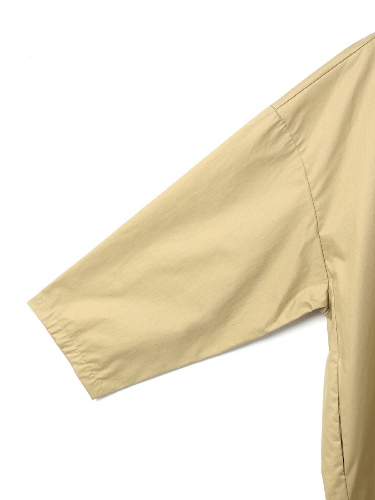 美品　ミズイロインド 24ss スタンドカラーワイドジャケット　ベージュ mizuiro ind スタンドカラーワイドジャケット｜ MARcourt ONLINE STORE