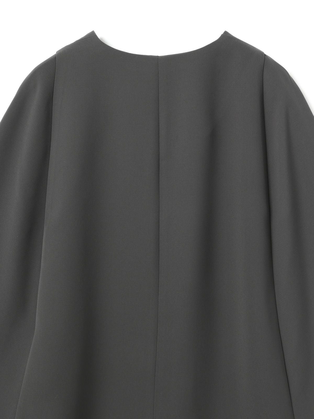 ＊mizuiroind ポンチョニット　チャコールグレー＊ mizuiro ind｜ポンチョライク プルオーバー ケープニット poncho like