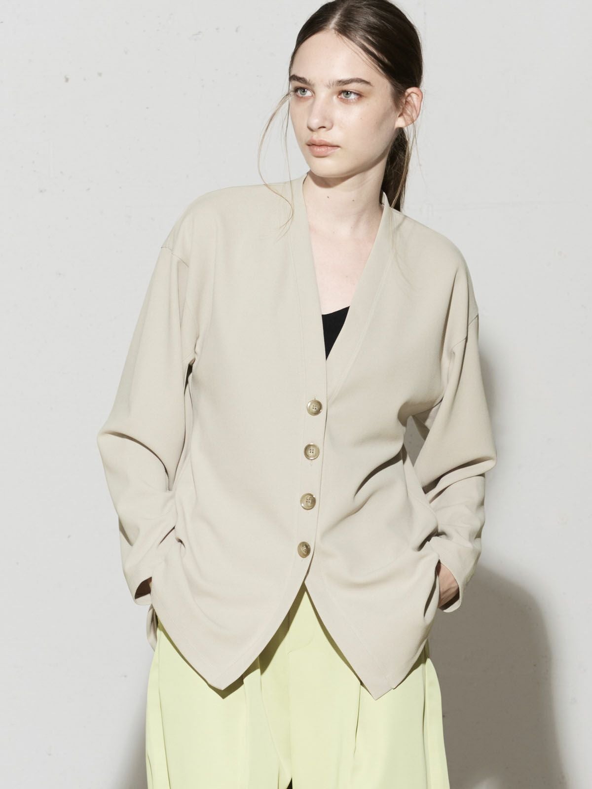 MIDIUMISOLID for Ladies シェイプデザインカーディガン｜ MARcourt