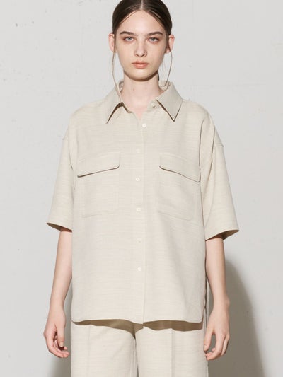 MIDIUMISOLID for Ladies タックショルダーワイドシャツ[A]｜ MARcourt 