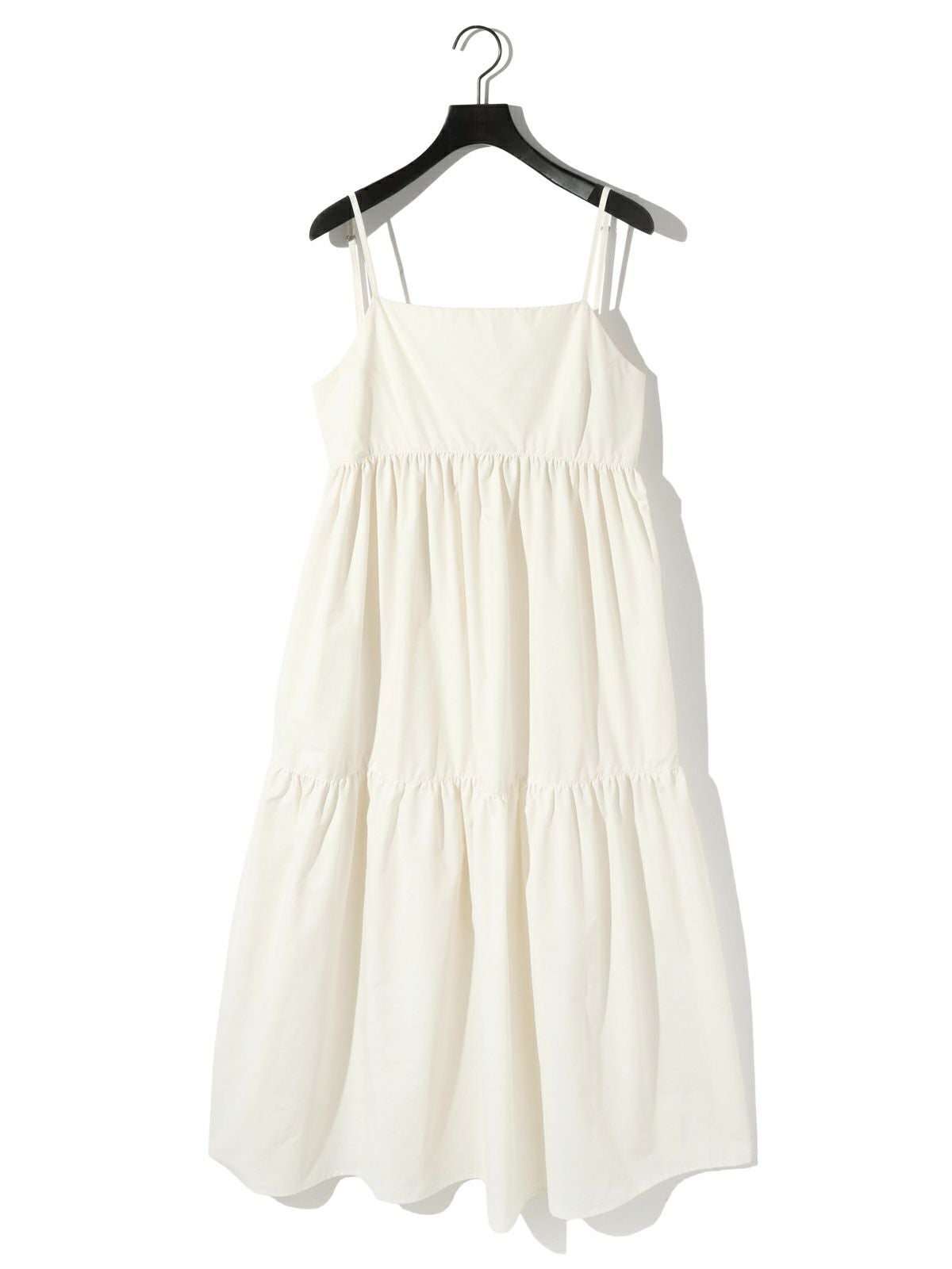 み　1004035 MIDIUMISOLID for Ladies C/NY ティアードキャミソールワンピース[A