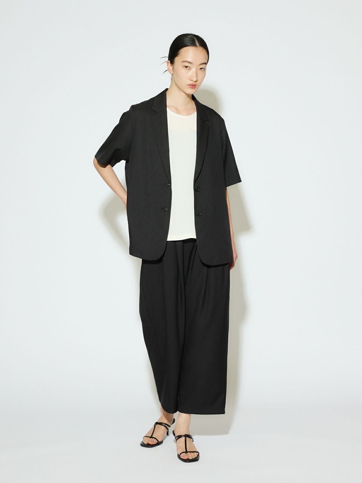 MIDIUMISOLID for Ladies タックワイドイージーパンツ[A]｜ MARcourt