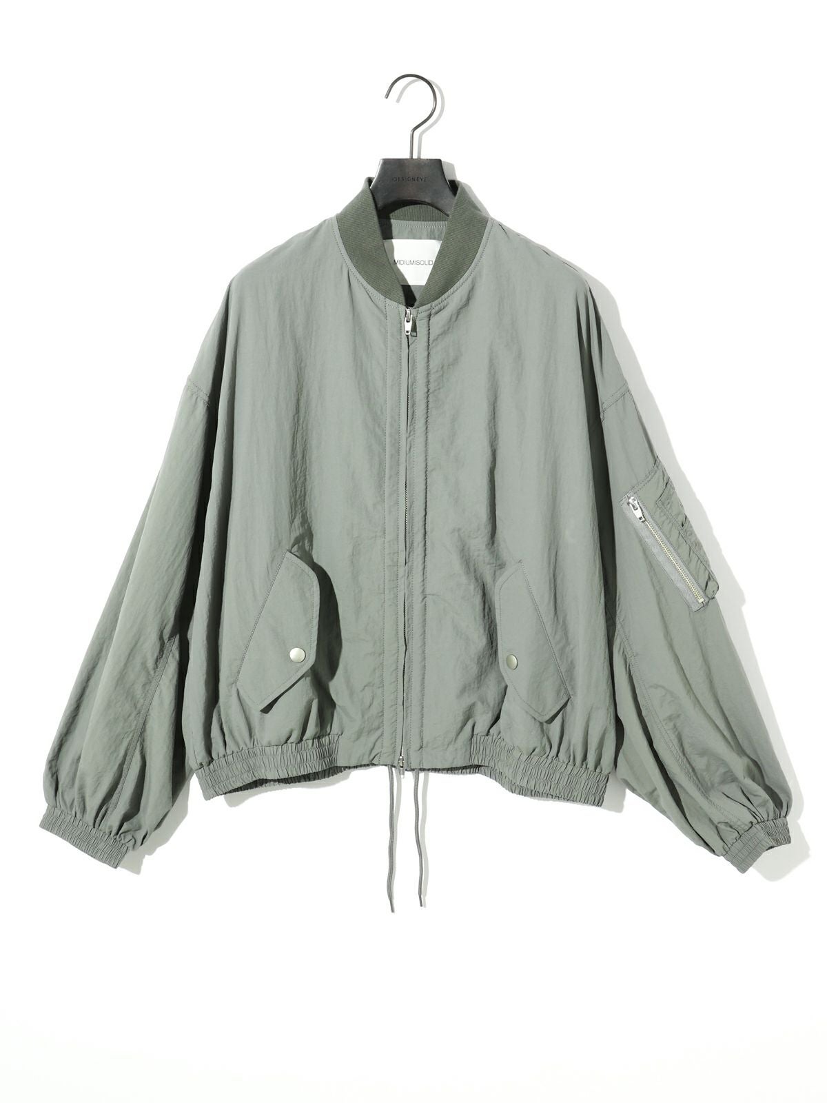 MIDIUMISOLID Men's ナイロンショートボンバージャケット【3-1118