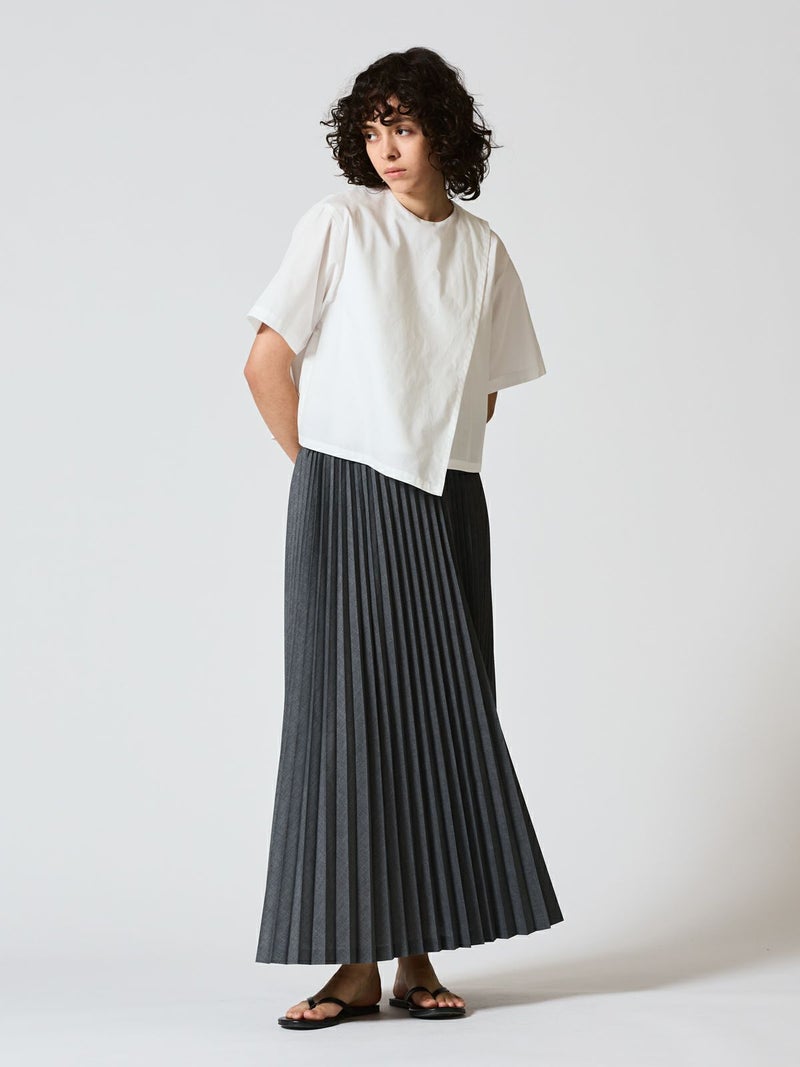 mizuiro ind プリーツロングスカート