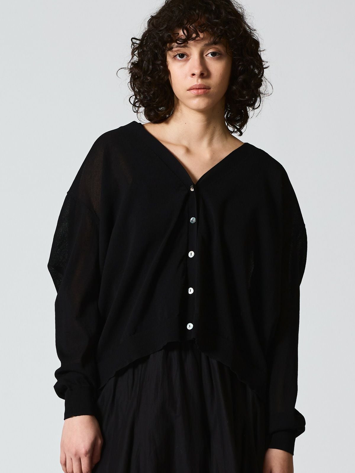 Vivenne Westwood シルク混カーディガン 黒 白タグ Vivienne Westwood MAN（ヴィヴィアンウエストウッドマン）の