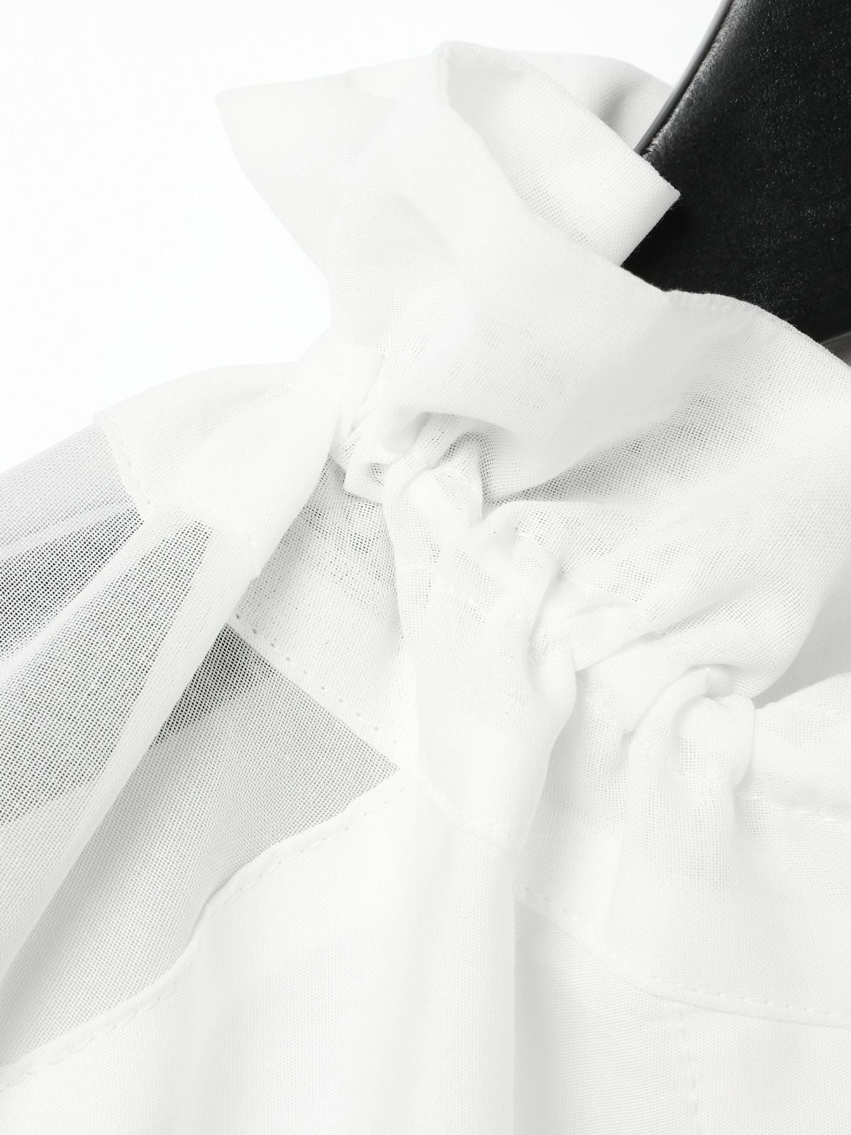 MIDIUMISOLID for Ladies シアー切替シャツワンピース[A]｜ MARcourt