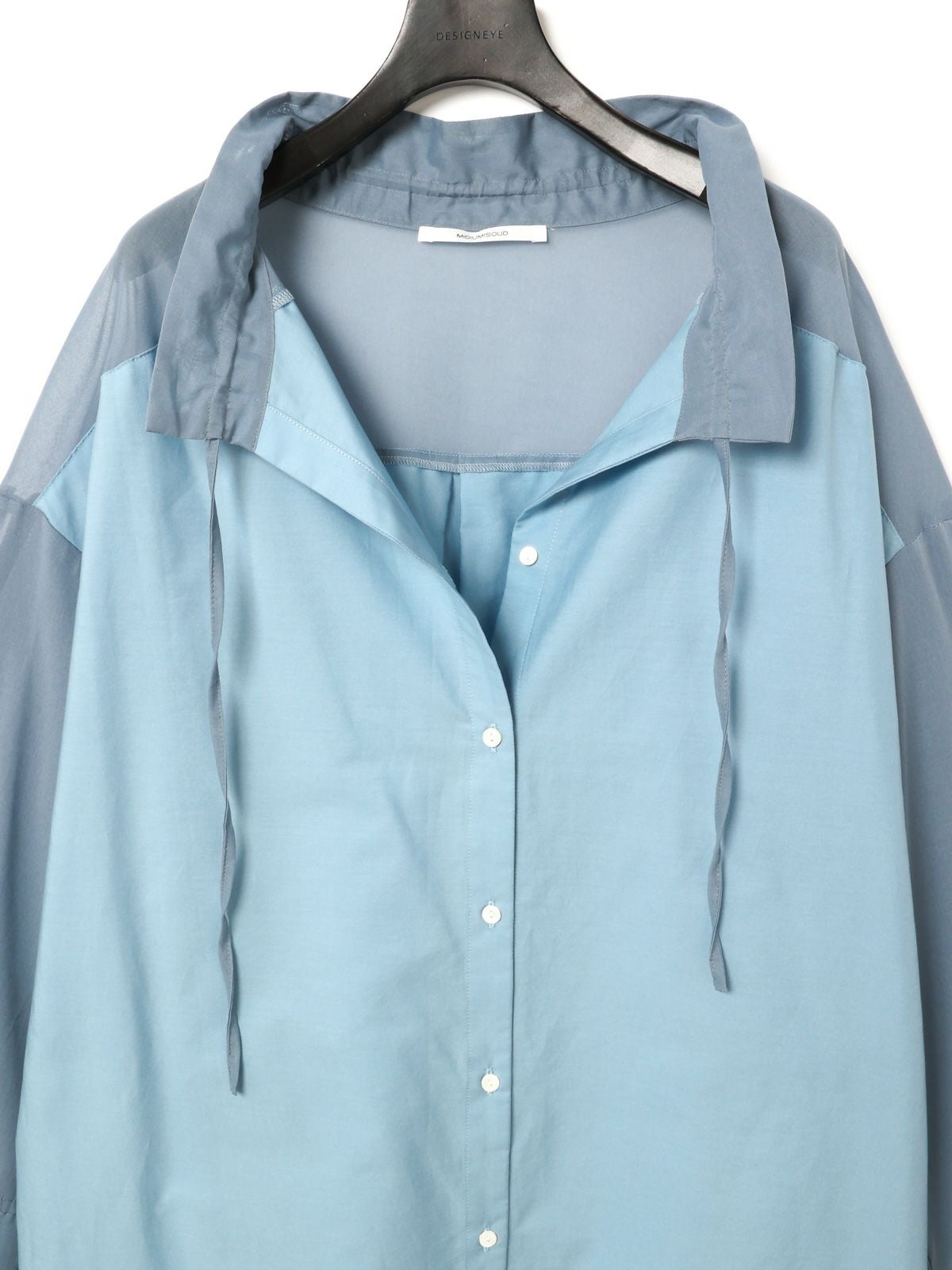 MIDIUMISOLID for Ladies シアー切替シャツワンピース[A]｜ MARcourt