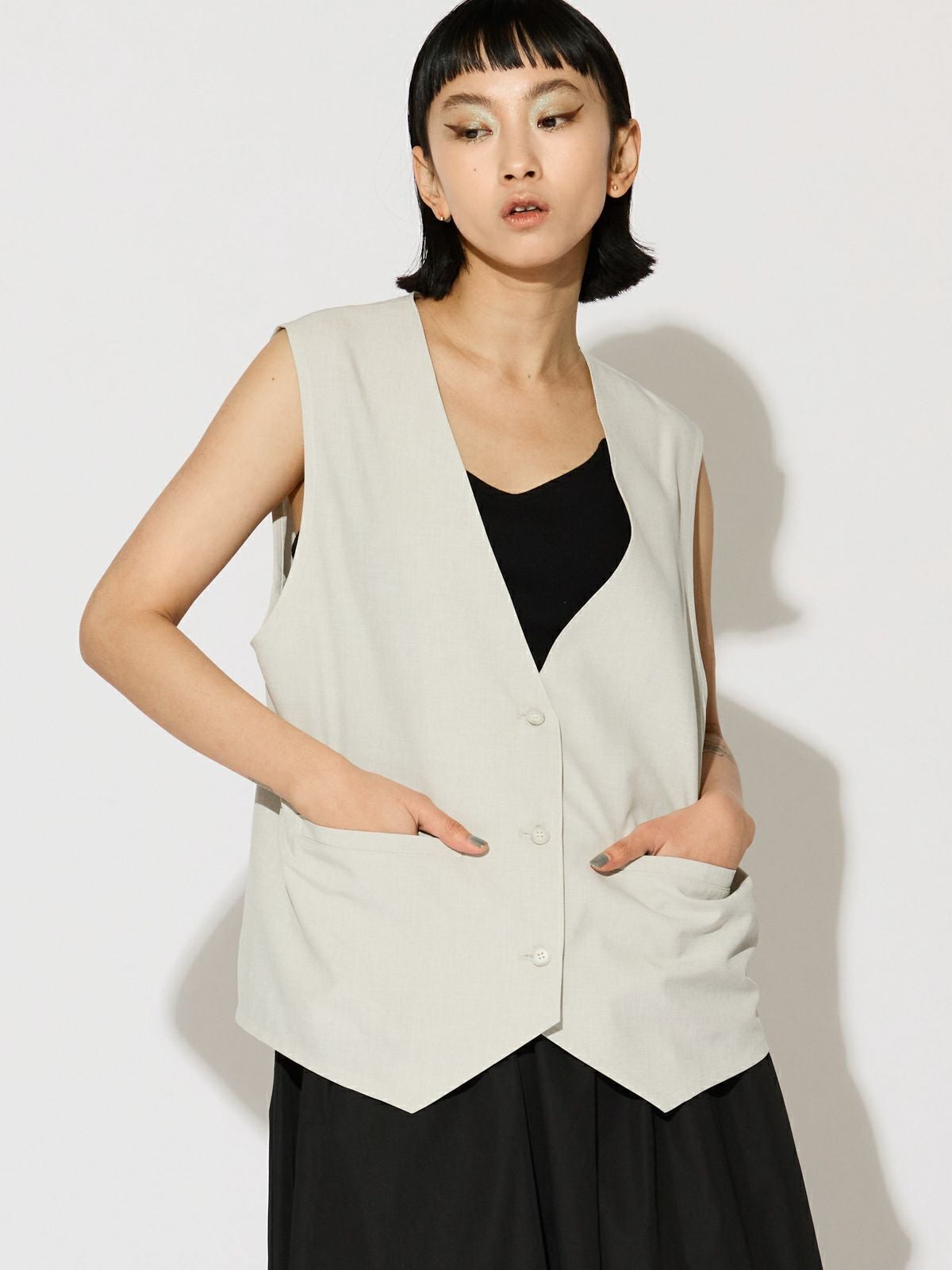 MIDIUMISOLID for Ladies ノーカラージレ[A]｜ MARcourt ONLINE STORE