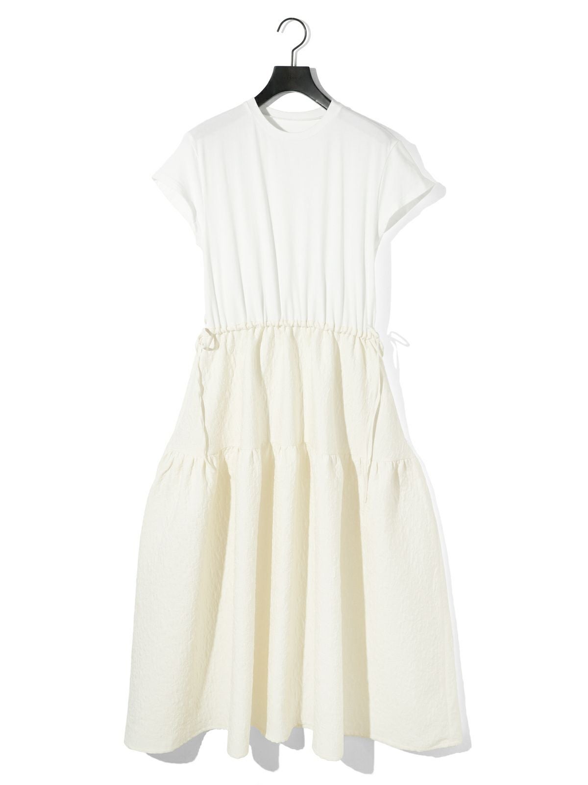 MIDIUMISOLID for Ladies ジャカードコンビワンピース【3-1378
