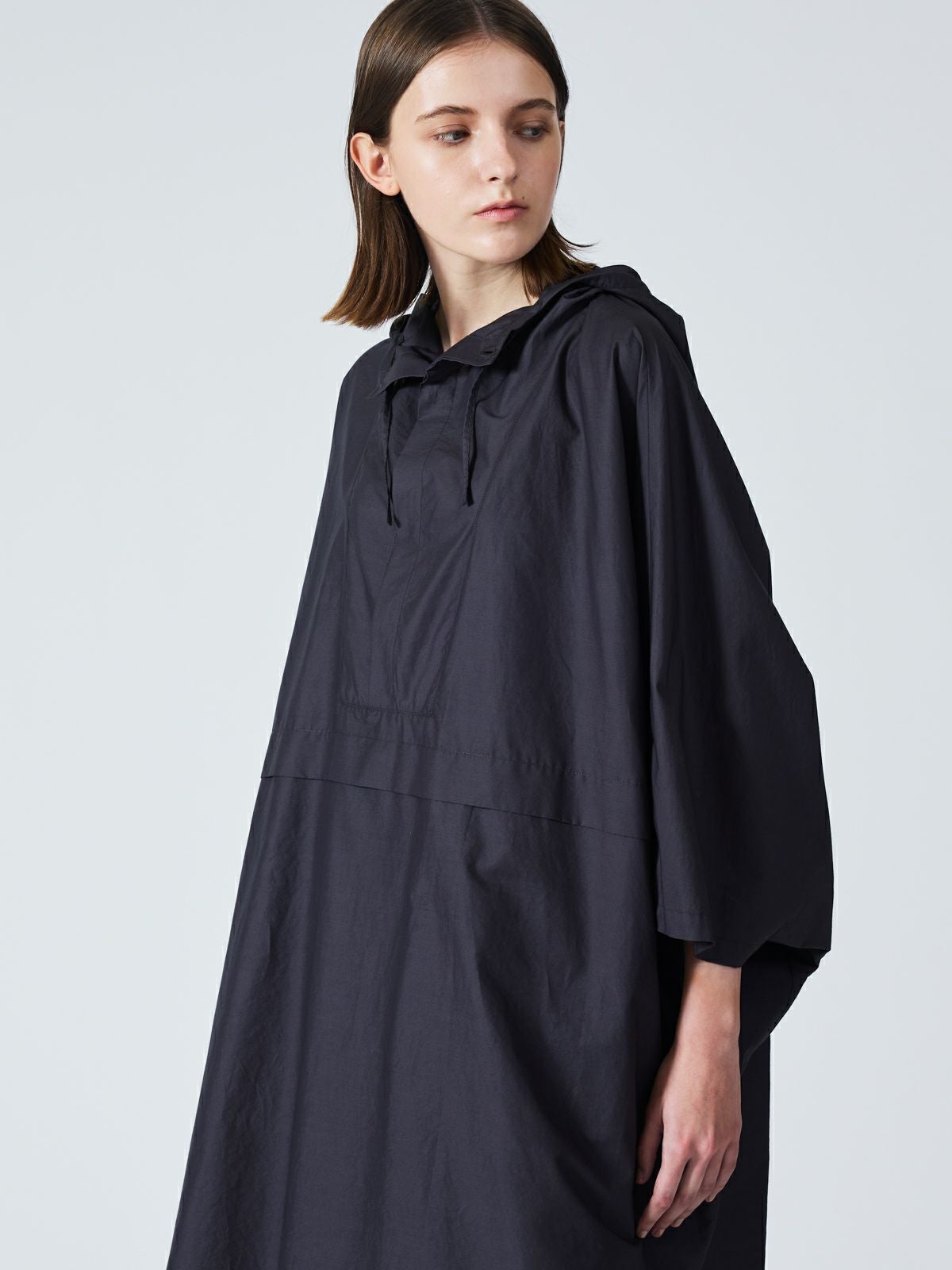 3/9(月)正午販売終了】mizuiro ind フード付きポンチョワンピース