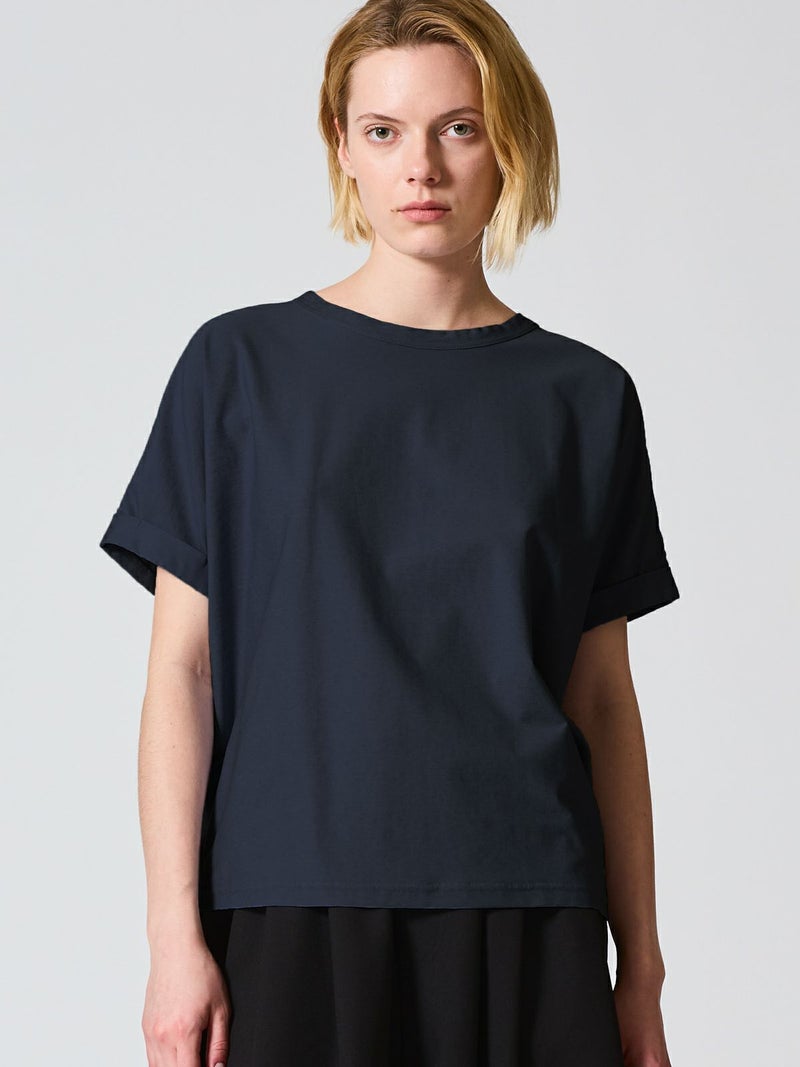 mizuiro ind ドルマンロールアップTシャツ