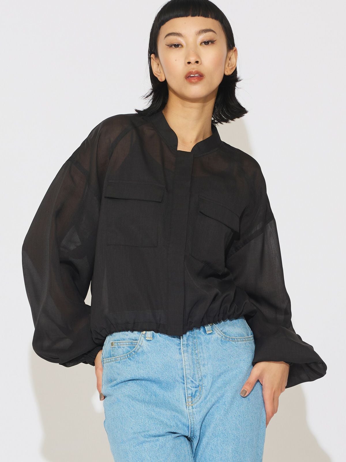 MIDIUMISOLID for Ladies シアーブルゾン[A]｜ MARcourt ONLINE STORE