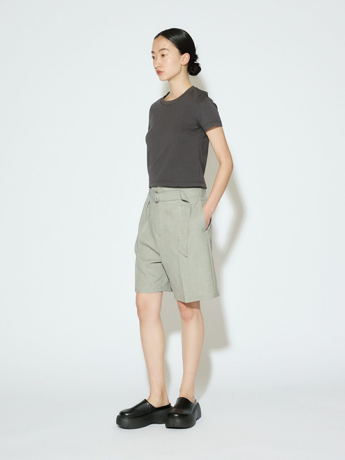 MIDIUMISOLID for Ladies クロップドTシャツ｜ MARcourt ONLINE STORE