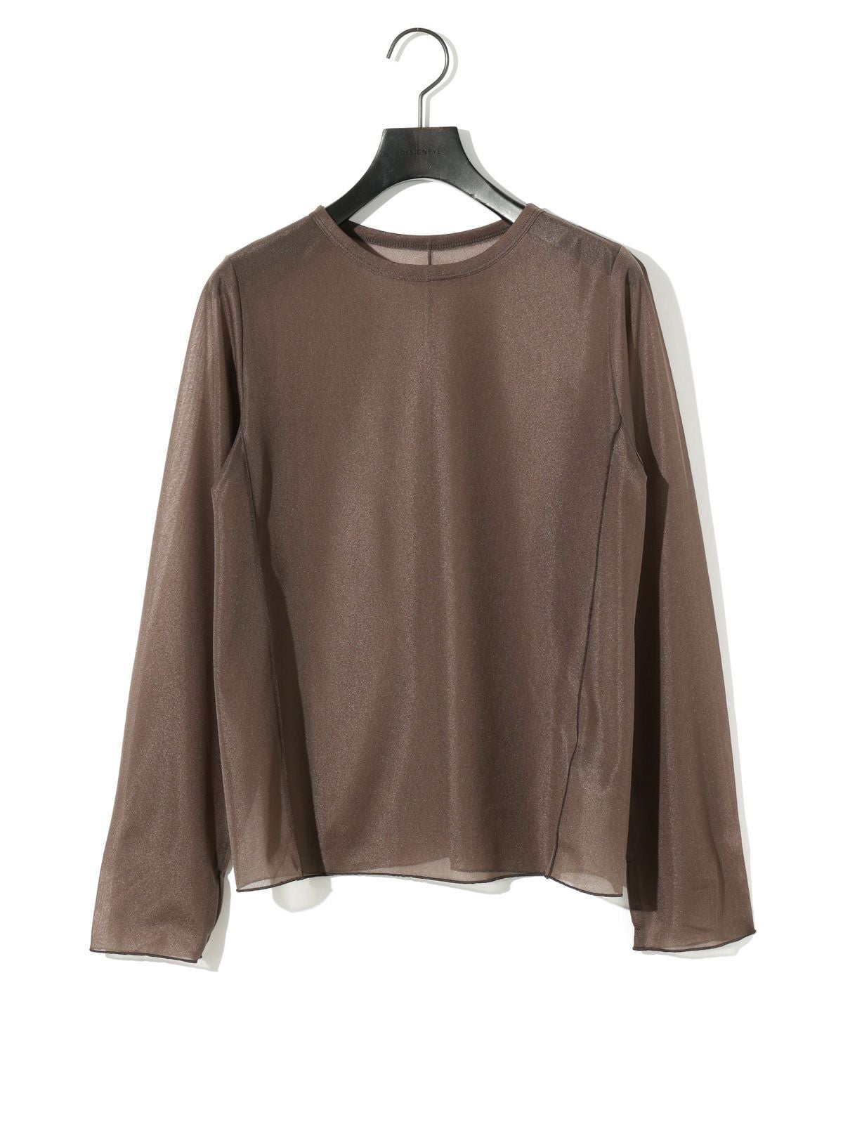 MIDIUMISOLID for Ladies クルーネックシアープルオーバー[A