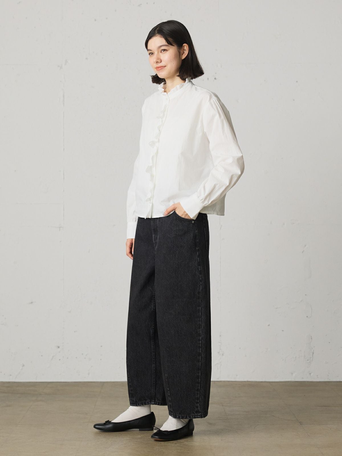 MidiUmi フリルショートシャツ｜ MARcourt ONLINE STORE - マーコート