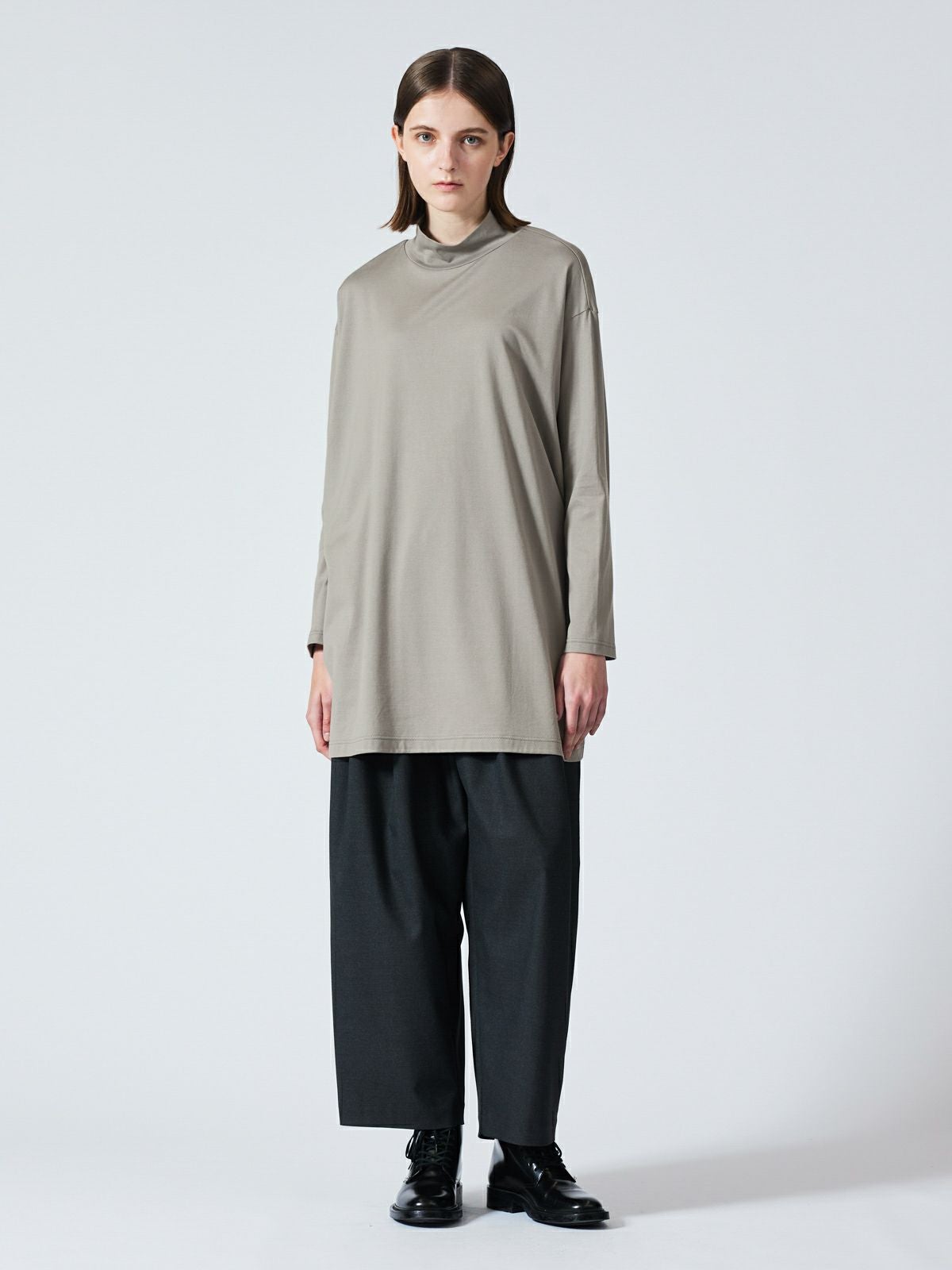 3/9(月)正午販売終了】mizuiro ind ハイネックワイドチュニック