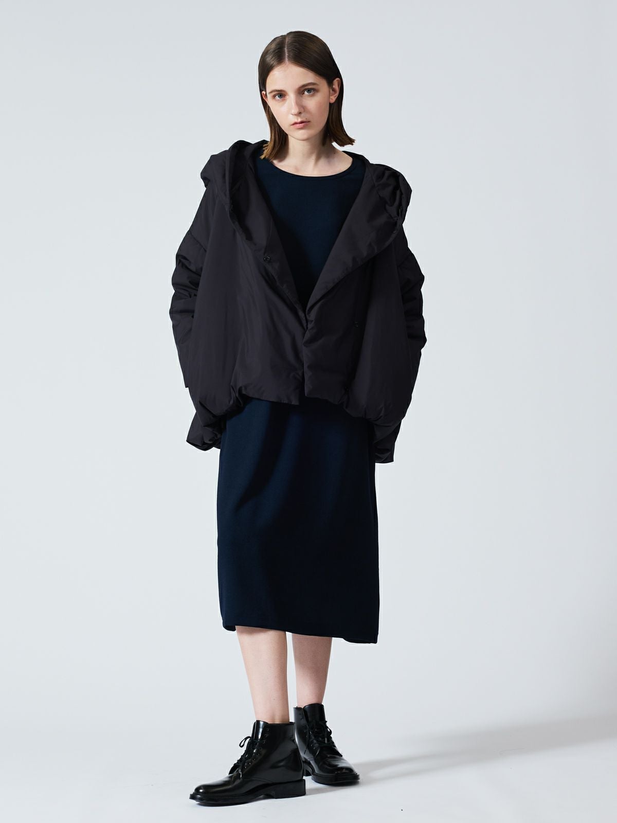 3/9(月)正午販売終了】mizuiro ind フード付きショートダウン