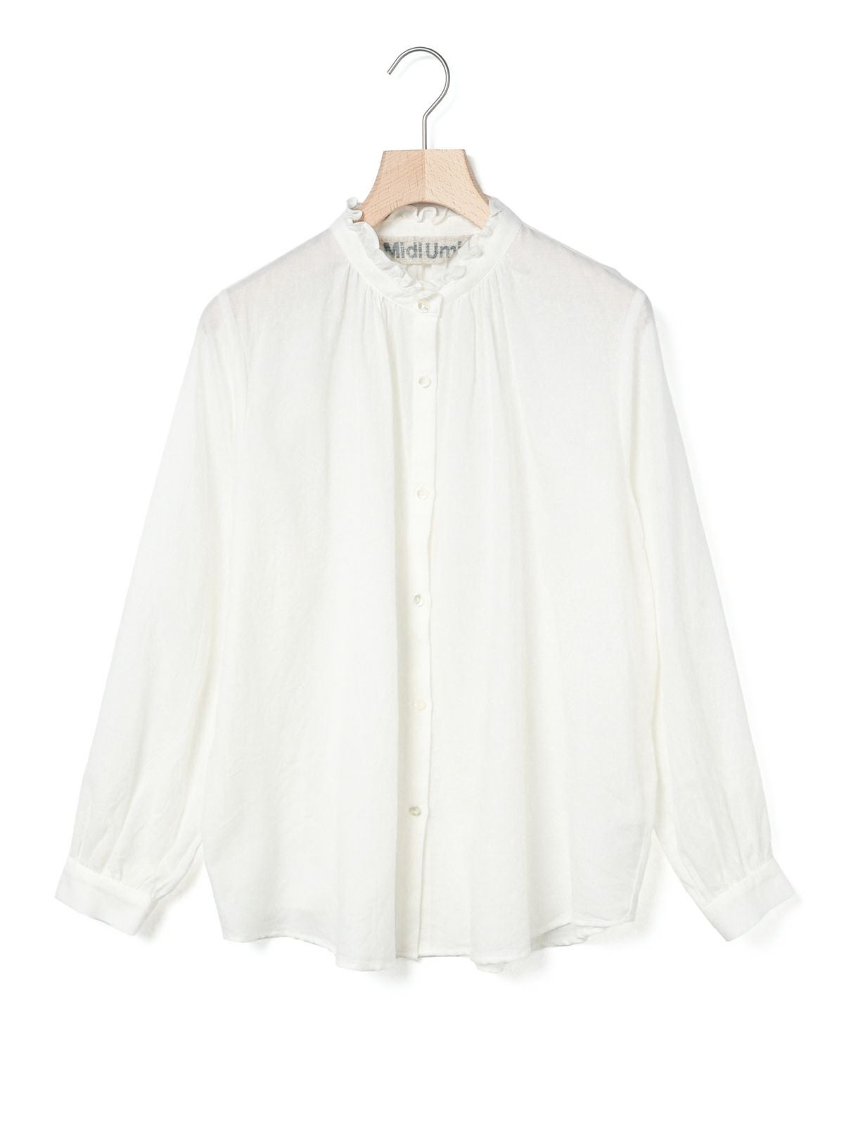 MidiUmi フリルカラーギャザーネックシャツ｜ MARcourt ONLINE STORE