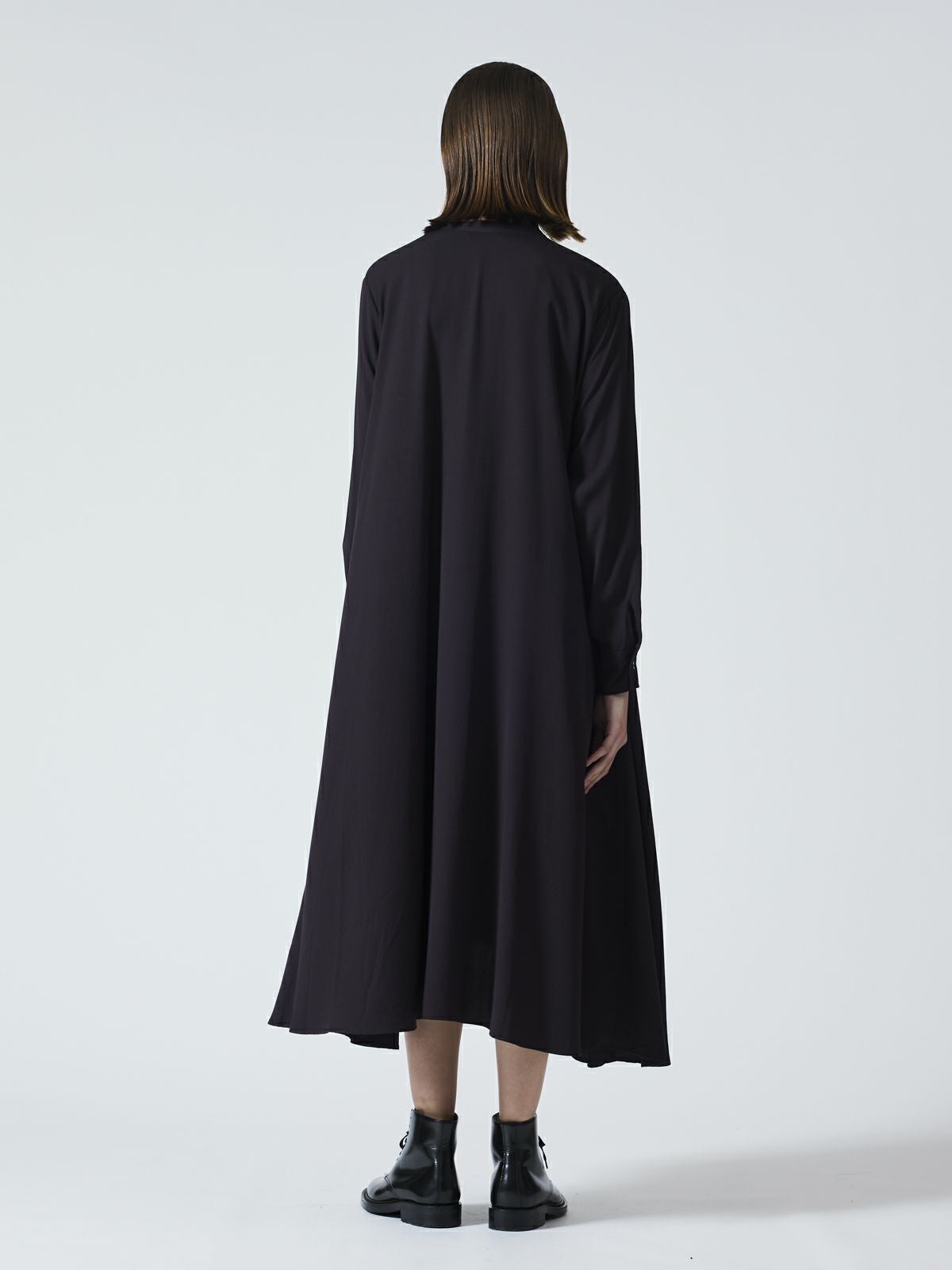 mizuiro ind T/Rスタンドカラーフレアワンピース｜ MARcourt ONLINE