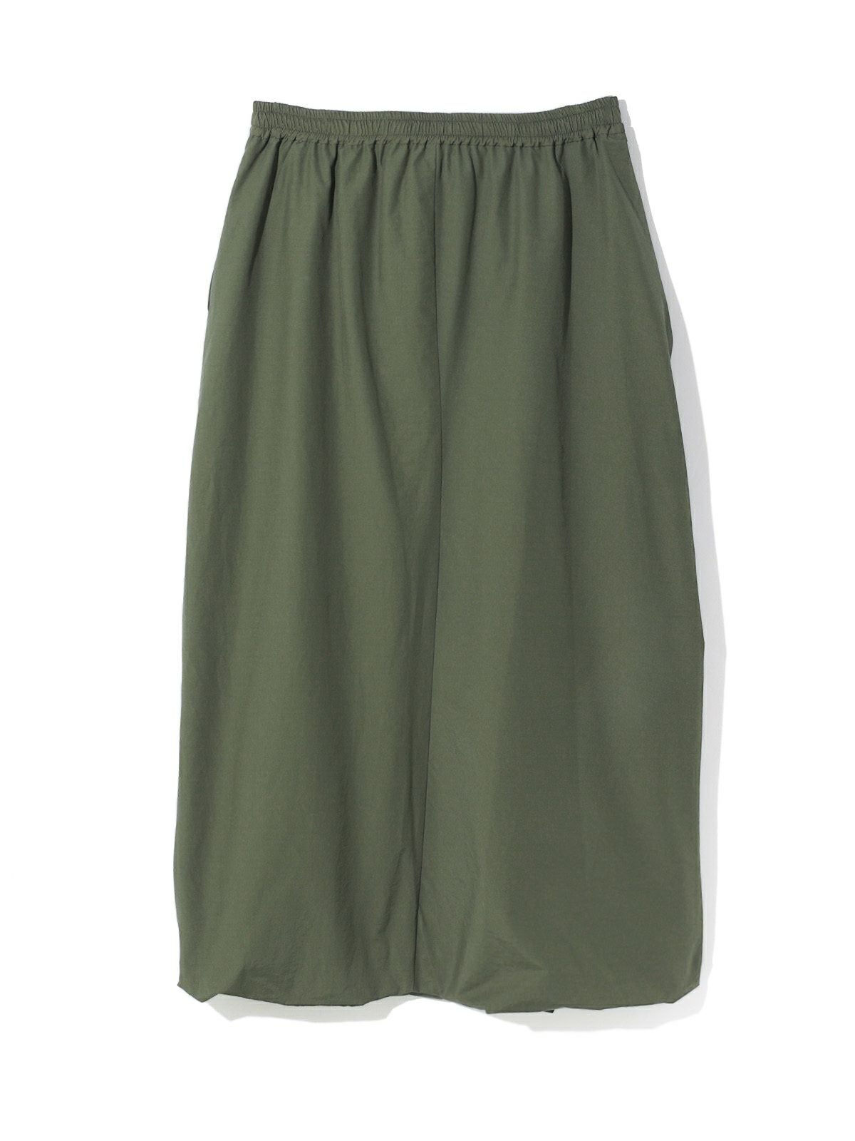 MIDIUMISOLID for Ladies ナイロンドレープアシンメトリースカート