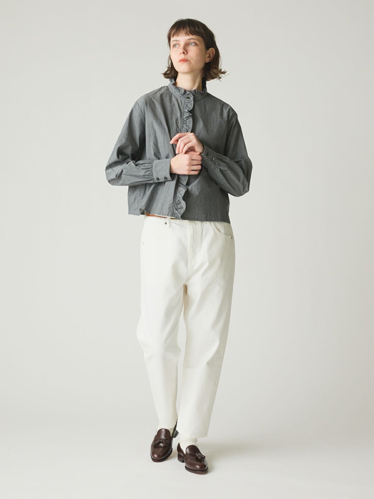 MidiUmi フリルショートシャツ｜ MARcourt ONLINE STORE - マーコート