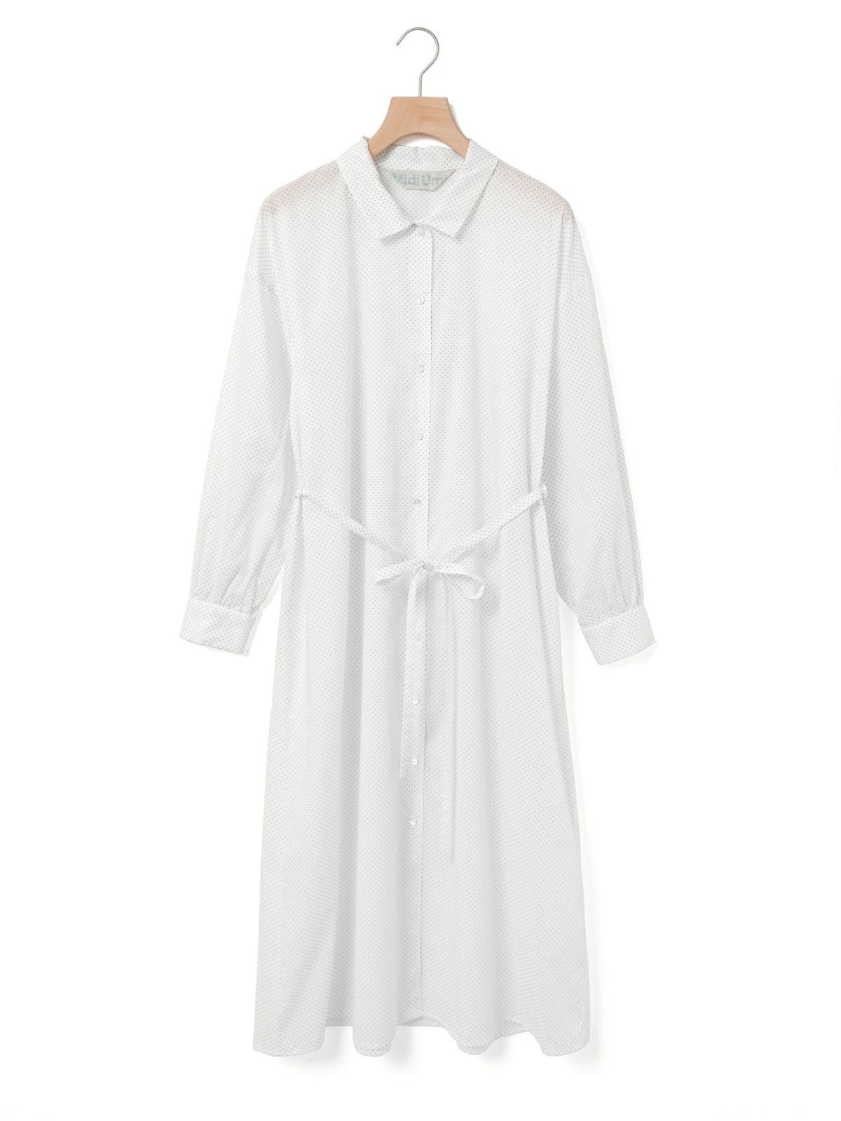 MidiUmi ベルト付きドットシャツワンピース｜ MARcourt ONLINE STORE