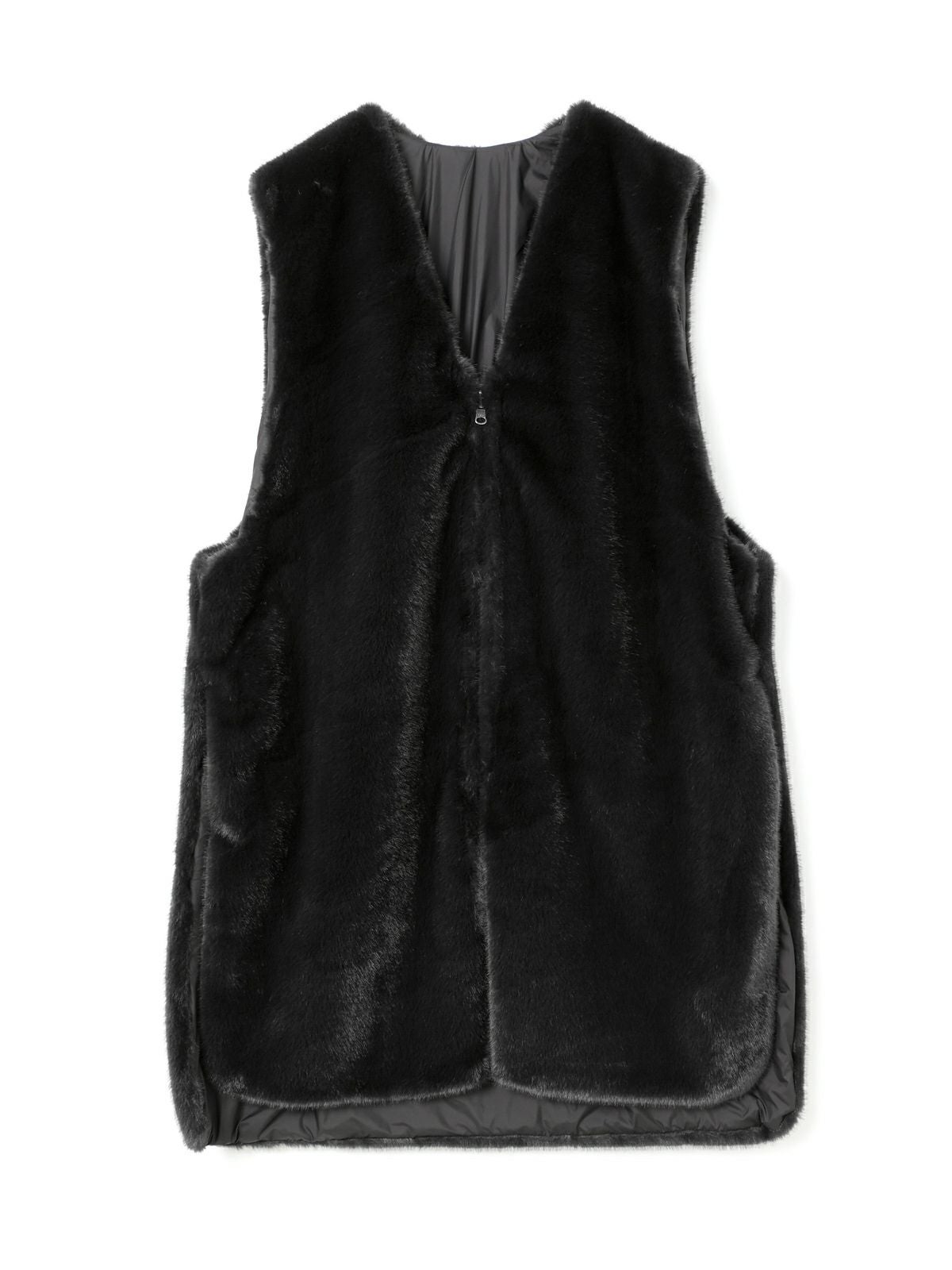 mizuiro ind ファーボアリバーシブルロングベスト｜ MARcourt ONLINE